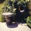 Gartengrill mit Gartenplastik